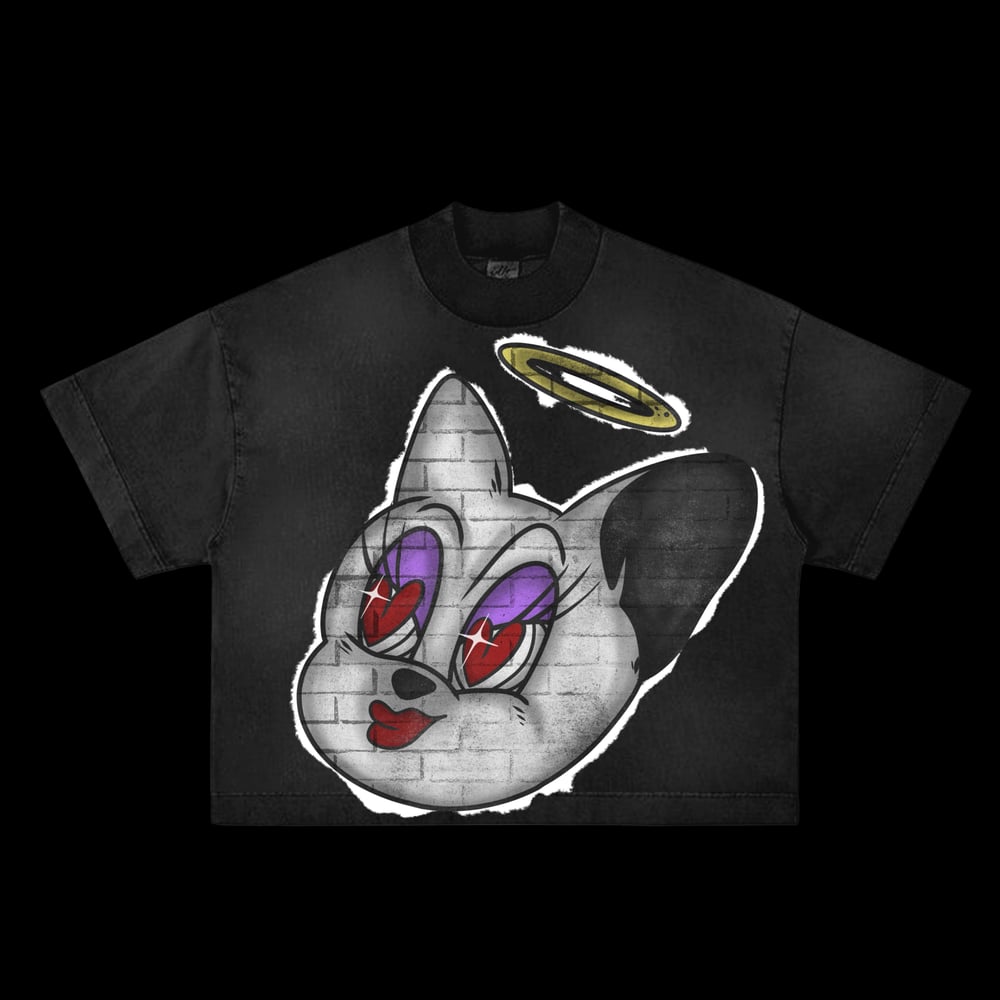 Image of Kitty Boxy Fit Tee ( Unisex )