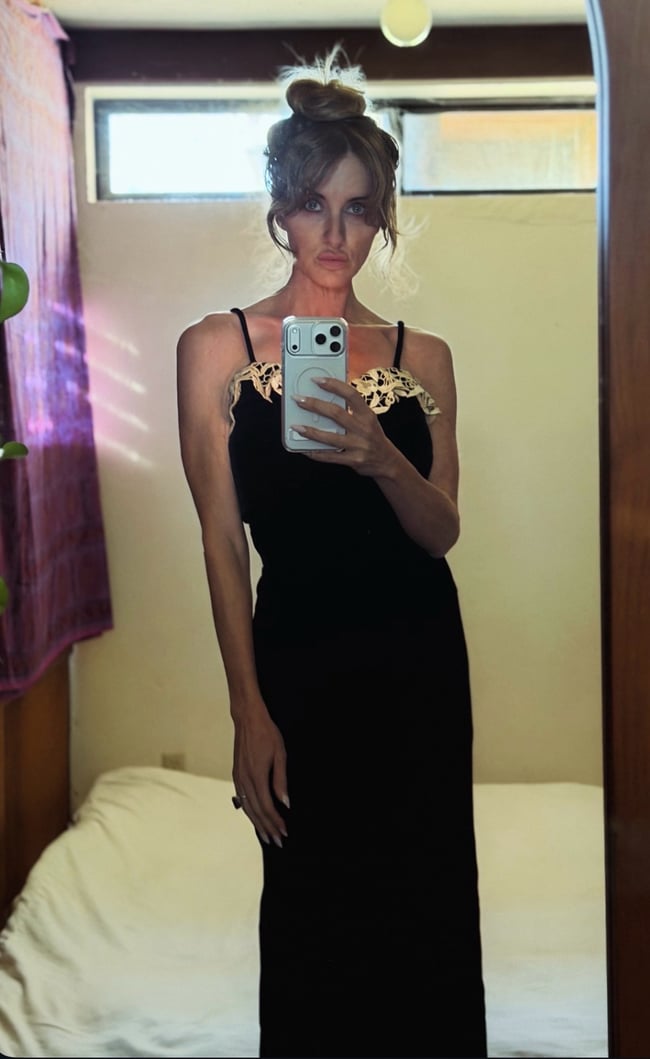 1930s silk velvet bias seam slip dress