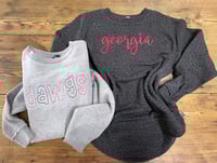 Dawgs + Georgia Embroidered Sweatshirt