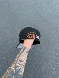 Image 2 of BLACK ORANGE BALTIMORE ORIOLES CUSTOM FITTED CAP
