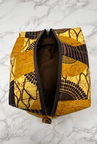 Image 5 of Handmade African Print Boxy Pouch - Tribal 2
