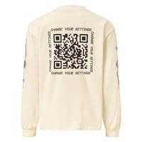 Image 2 of Premium Heavyweight Long Sleeve Shirt (Ecru)