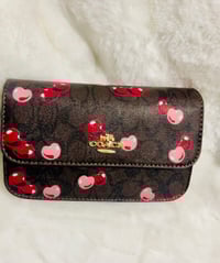 Image 2 of COACH HAND PURSE(DARK BROWN)