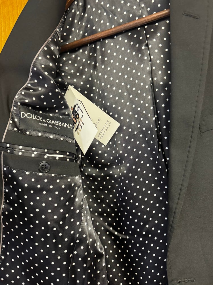 Image of Dolce & Gabbana Polka Dot Lined Blazer