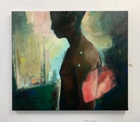 Image 2 of Painting / maleri / "Et øjeblik III" / 60x70 cm