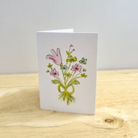 Citron Bouquet Mini Floral Card
