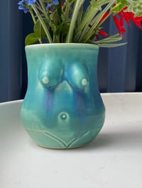 Image 2 of Turquoise glaze Small Body Vase