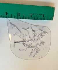Image 2 of Malone Vintage Acetate Deer 4” stencil 