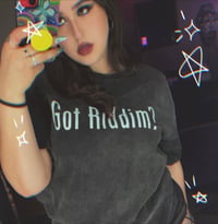 got riddim? oversized acidwash t-shirts