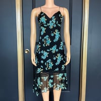 Image 1 of ZINC dark floral maxi dress