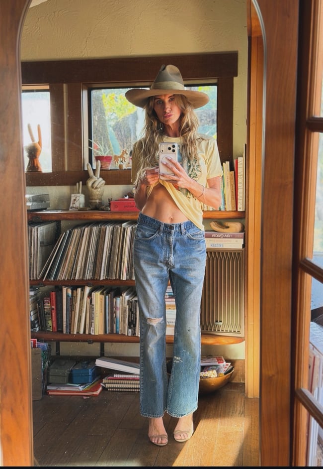 late 60s early 70s Levi's denim faded jeans 