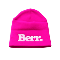 BERR LOGO BEANIE {PINK}