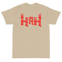 Image 4 of HNH Crown & Flame T-Shirt (Red Print)