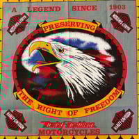Image 5 of DEADSTOCK HARLEY DAVIDSON BANDANA THE RIGHT OF FREEDOM