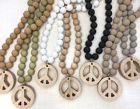 Image 3 of Extra Mini Love Beads - PEACE SIGN