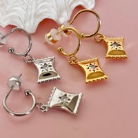 Image 3 of Sweet Half Hoops - Gold or Silver