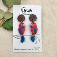 Crimson Rosella Earrings