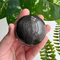 Image 1 of Silver Sheen Obsidian Sphere C
