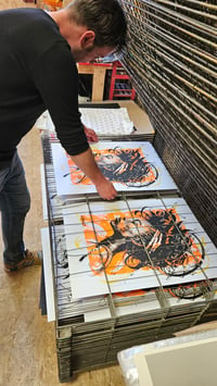 Image 2 of Screenprinting "Fluorange" 