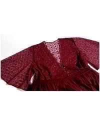 Image 4 of Burgundy dress for maternity photoshoot | Jenny | size S-M-L