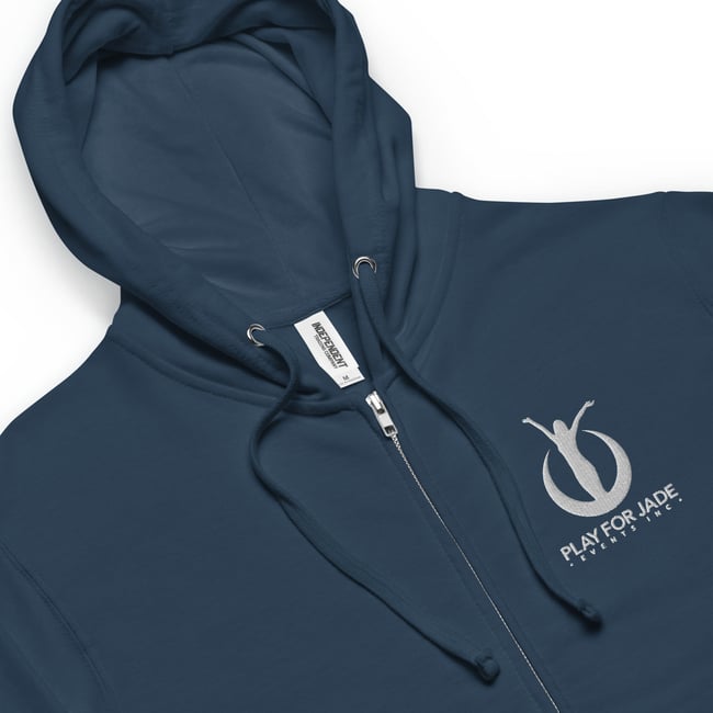 PFJE Embroidered Fleece Zip Up Hoodie