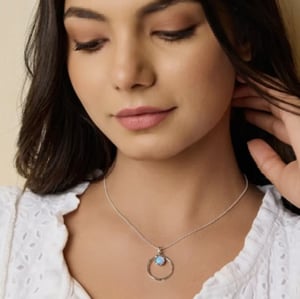 Image of Banyan Blue Opalite Necklace