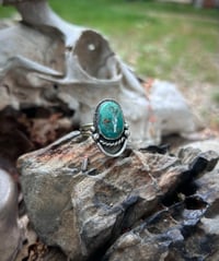 Image 1 of Turquoise ring mixed metal - size 10