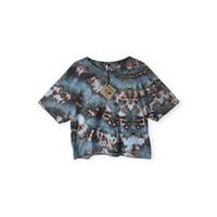 Image 1 of L Crop Tee in Ember Ice Dye