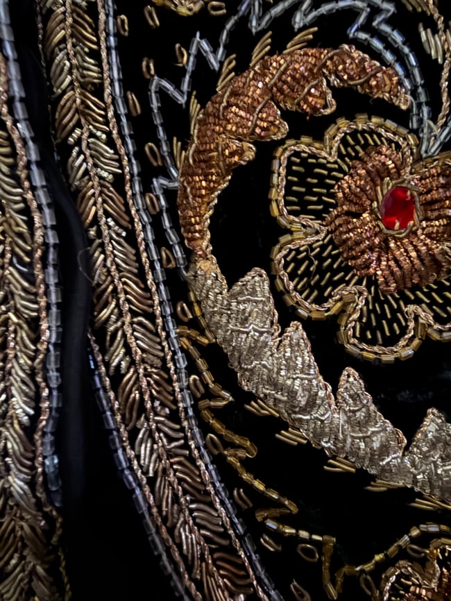 vintage velvet bolero jacket with metallic embroidery ottoman turkish