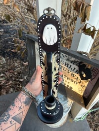 Image 1 of Floral Ghost Candlestick Holder