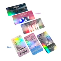 Image 2 of TXT TOURS KEEPSAKE COMMEMORATIVE HOLO TICKET 