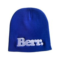 BERR LOGO BEANIE {ROYAL/WHITE}