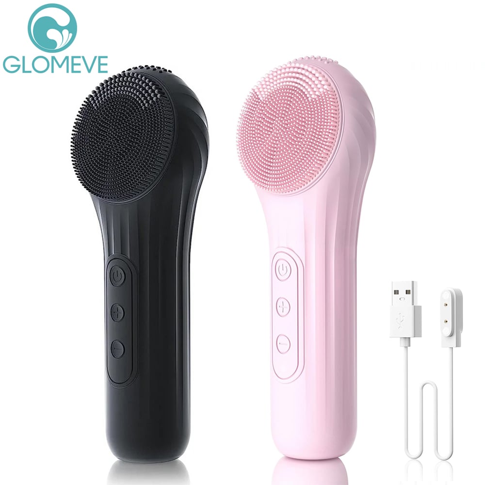 Image of Sonic Waterproof Facial Cleansing Brush Rechargeable Scrubber Exfoliating Vibrating Deep Clean Face 