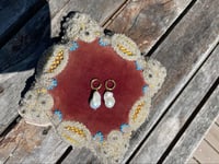 Image 4 of Peony Pearl Hoops