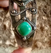 Image 6 of Vintage 3 stone stacker cuff 