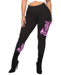 BLACK/PINK TATTD LEGGINGS!!!