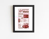 AWFC Diner Menu