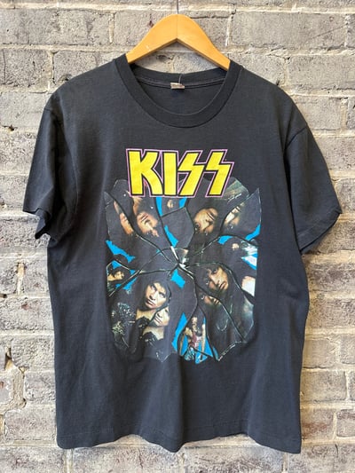 Image of 1988 VINTAGE “KISS - CRAZY NIGHTS WORLD TOUR" SINGLE-STITCHED CONCERT TEE, SIZE: LARGE
