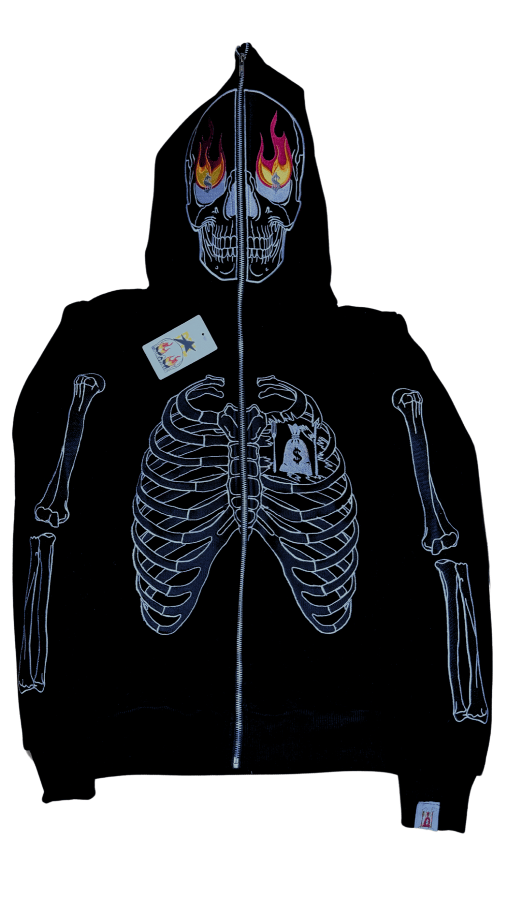 Image of Black SkeleZip