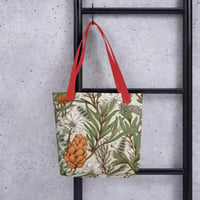 Image 3 of Art Nouveau Inspired Light and Airy Boho Floral Sketch Tote Bag