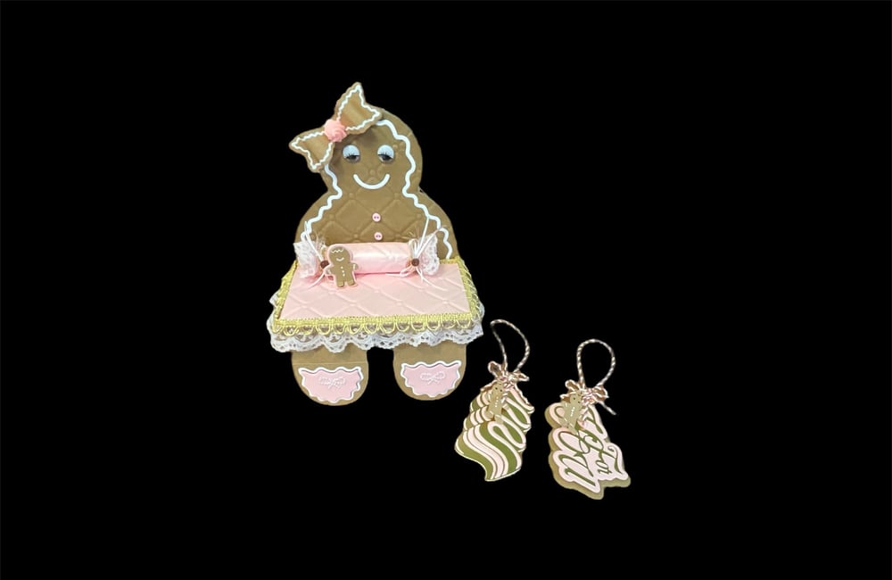 Image of Border die add on gingerbread treat box 