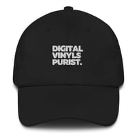 Image 1 of Digital Vinyls Purist Dad hat (Black)