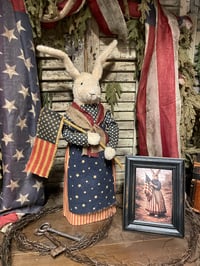 Image 1 of #5.... Olde Miss Liberty ~ Rabbit Print Included ~