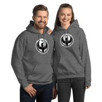 Image 3 of Unisex Gildan Hoodie - Rebel Loon White