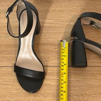 Image 11 of Stuart Weitzman Black Ankle Strap Open Toe Genuine Leather Women's Sandals