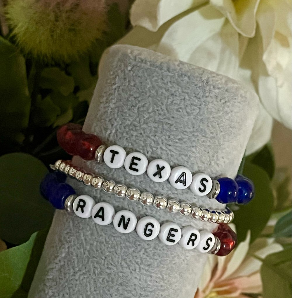 Image of Texas Rangers bracelets