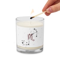 Image 1 of Scorpio Zodiac Glass jar soy wax candle
