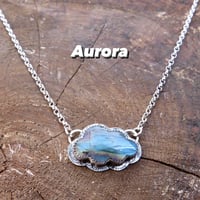 Image 1 of 'Aurora' Labradorite Cloud Pendant Sterling Silver
