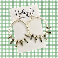 Pearl + Dalmation Hoops