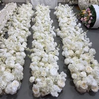 Image 1 of White Runner /Floor Flower 